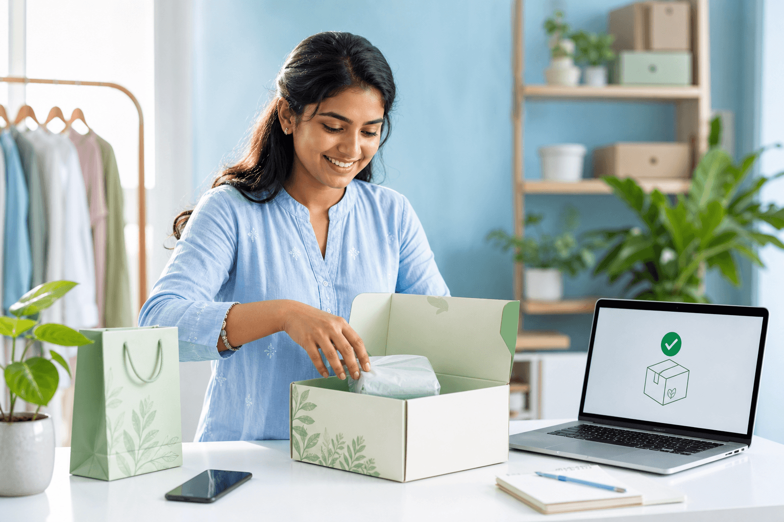 Dropshipping order packing and store launch